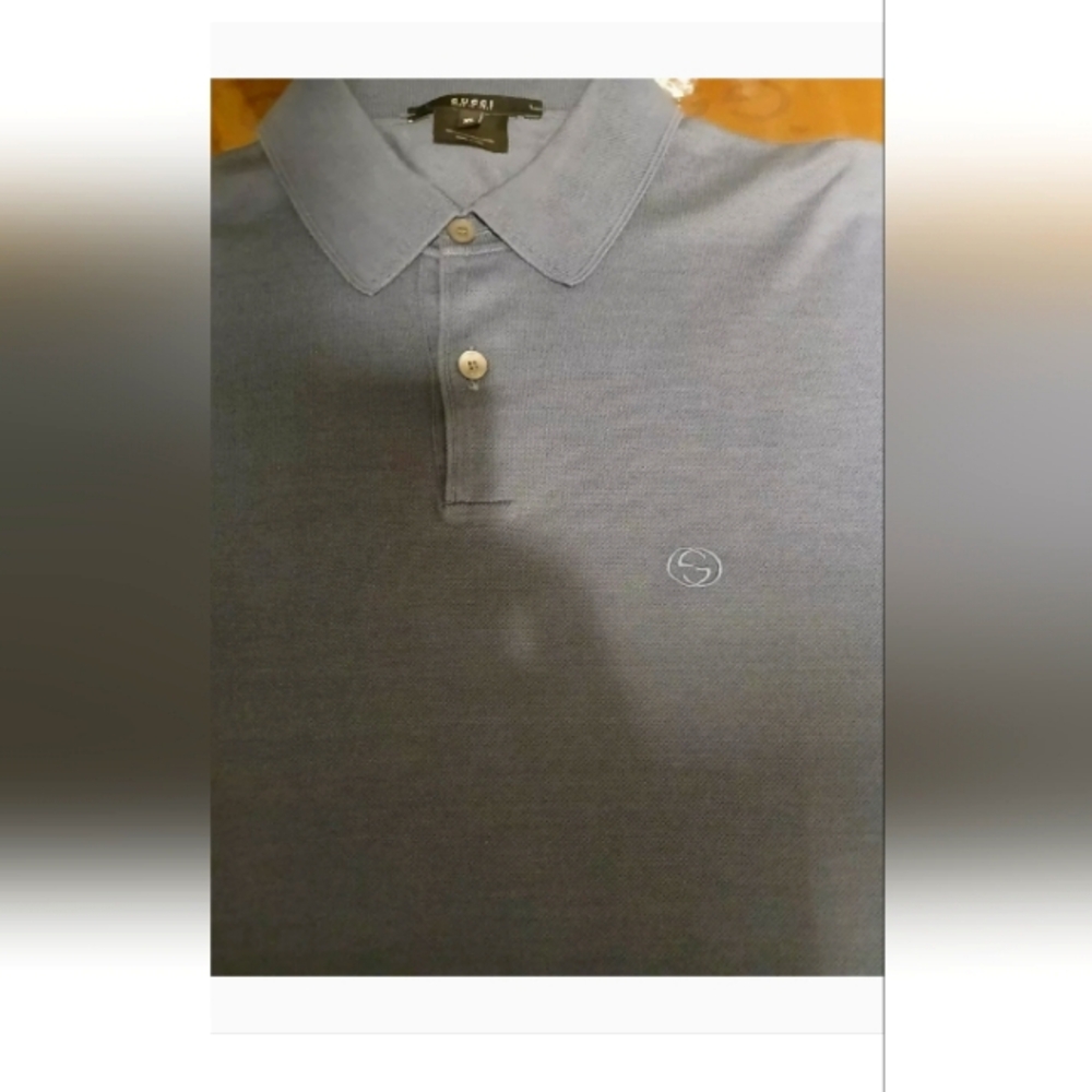Gucci Men GG Logo Polo Shirt